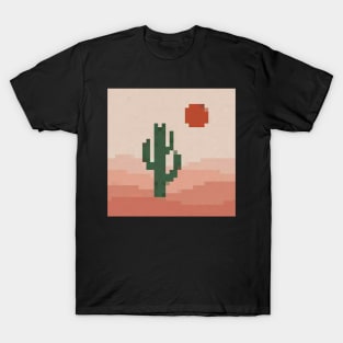 desert cactus pixel art T-Shirt